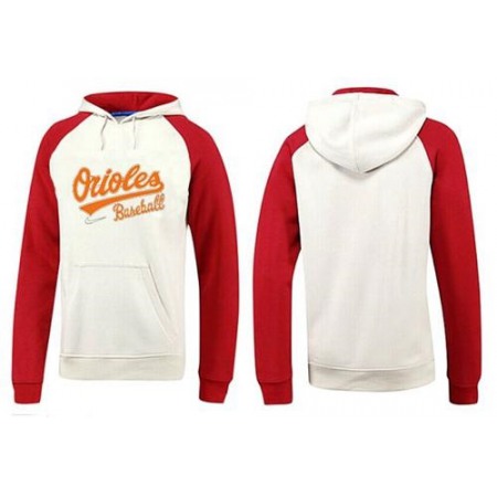 Baltimore Orioles Pullover Hoodie White & Red