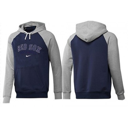 Boston Red Sox Pullover Hoodie Dark Blue & Grey