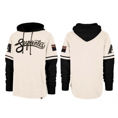 Men's Arizona Diamondbacks Cream/Black Pullover Hoodie