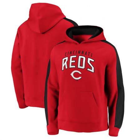 Men's Cincinnati Reds Red Game Time Arch Pullover Hoodie Pullover Hoodie