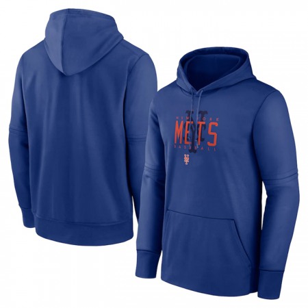 Men's New York Mets Royal Pregame Performance Pullover Hoodie