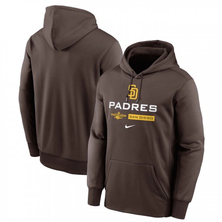 Men's San Diego Padres Brown 2022 Performance Pullover Hoodie