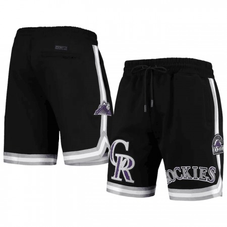 Men's Colorado Rockies Black Team Shorts