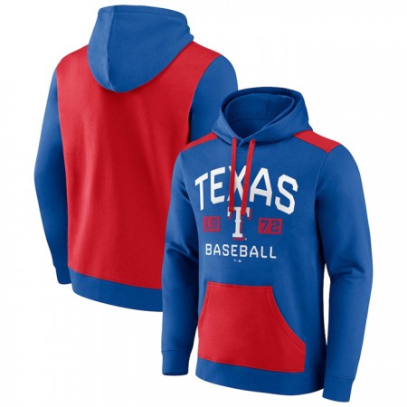 Men's Texas Rangers Royal/Red Chip in Pullover Hoodie