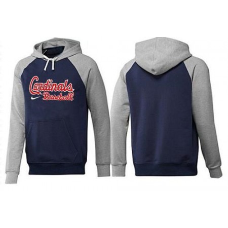 St.Louis Cardinals Pullover Hoodie Blue & Grey