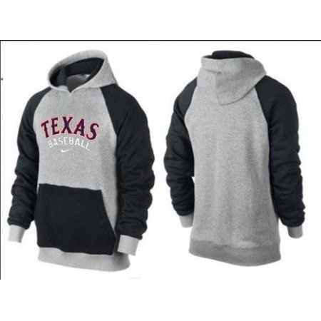 Texas Rangers Pullover Hoodie Grey & Black