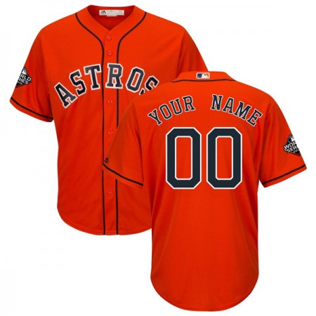 Astros Personalized Orange MLB Stitched Jersey