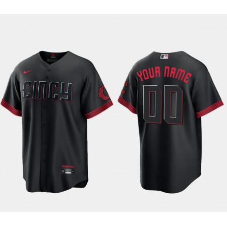 Men's Cincinnati Reds ACTIVE Player Custom 2023 City Connect Cool Base Stitched Baseball Jersey