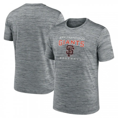 Men's San Francisco Giants Grey Velocity Practice Performance T-Shirt