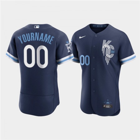 Men's Kansas City Royals ACTIVE Player Custom 2022 Navy City Connect Flex Base Stitched MLB Jersey