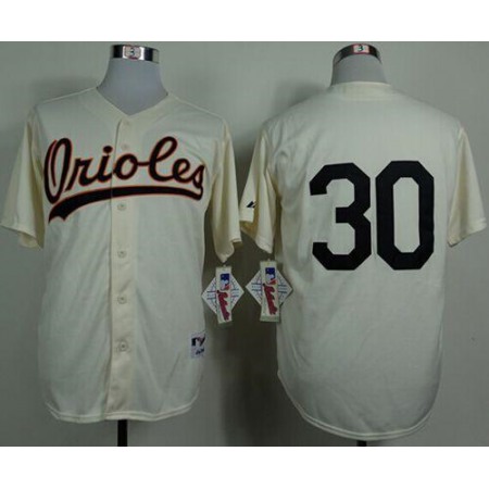 Orioles #30 Chris Tillman Cream 1954 Turn Back The Clock Stitched MLB Jersey
