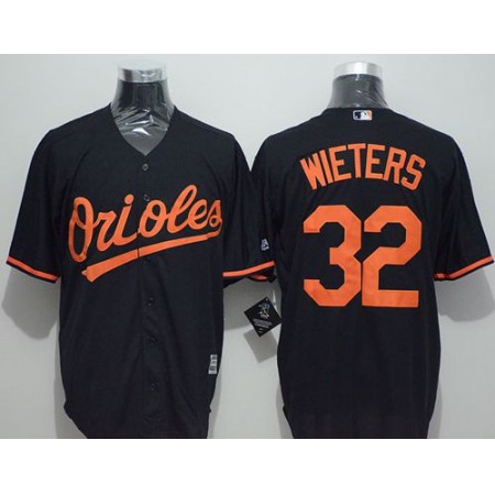 Orioles #32 Matt Wieters Black New Cool Base Stitched MLB Jersey
