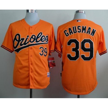 Orioles #39 Kevin Gausman Orange Cool Base Stitched MLB Jersey