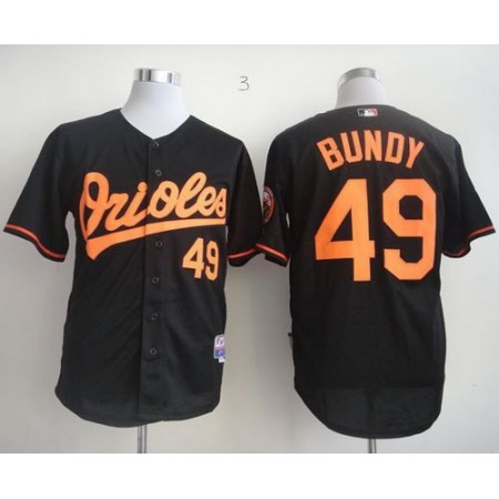 Orioles #49 Dylan Bundy Black Cool Base Stitched MLB Jersey