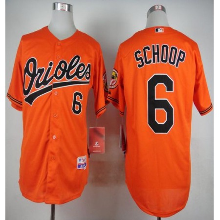 Orioles #6 Jonathan Schoop Orange Cool Base Stitched MLB Jersey