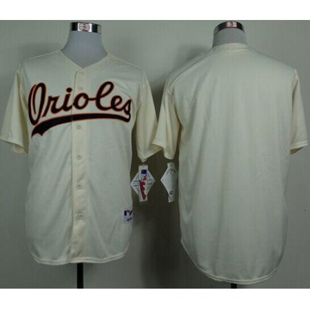 Orioles Blank Cream 1954 Turn Back The Clock Stitched MLB Jersey