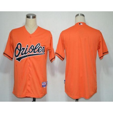 Orioles Blank Orange Cool Base Stitched MLB Jersey