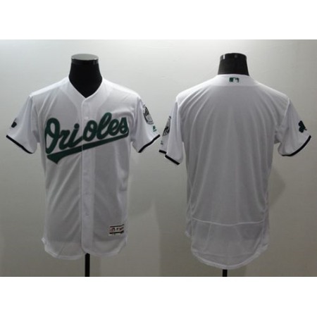 Orioles Blank White Celtic Flexbase Authentic Collection Stitched MLB Jersey
