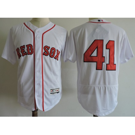 Men's Boston Red Sox #41 Chris Sale White Cool Base Stitched MLB Jersey