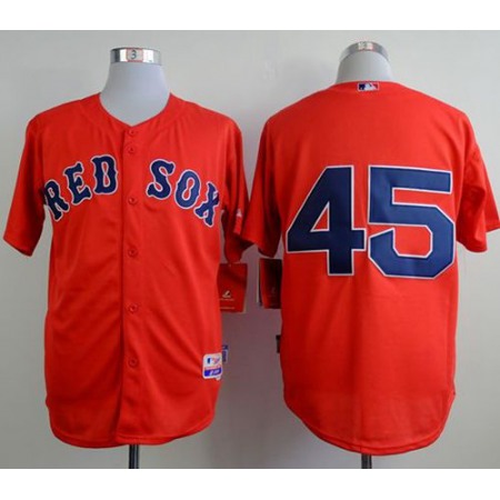 Red Sox #45 Pedro Martinez Red Cool Base Stitched MLB Jersey