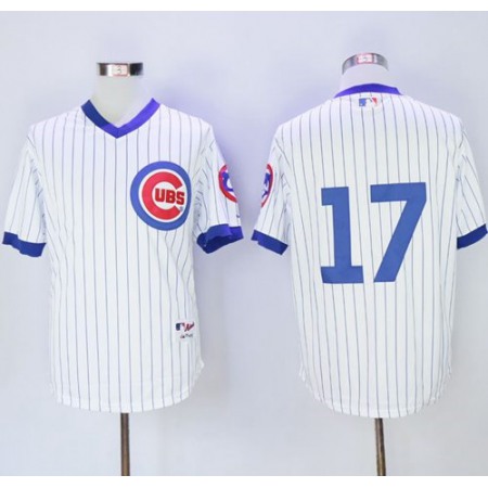 Cubs #17 Kris Bryant White 1988 Turn Back The Clock Stitched MLB Jersey