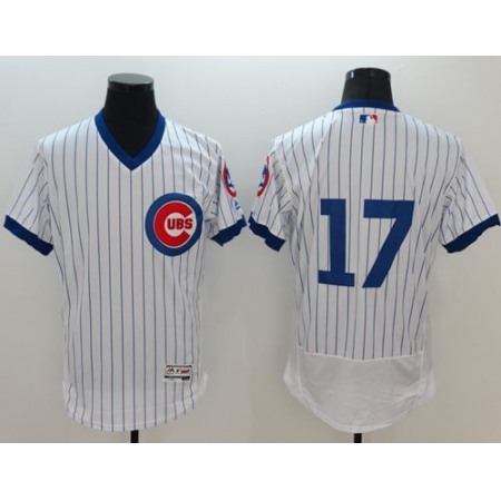 Cubs #17 Kris Bryant White Flexbase Authentic Collection Cooperstown Stitched MLB Jersey
