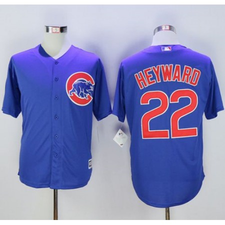 Cubs #22 Jason Heyward Blue New Cool Base Stitched MLB Jersey
