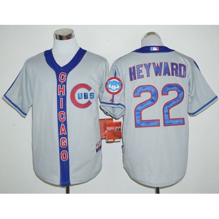Cubs #22 Jason Heyward Grey Cooperstown Stitched MLB Jersey