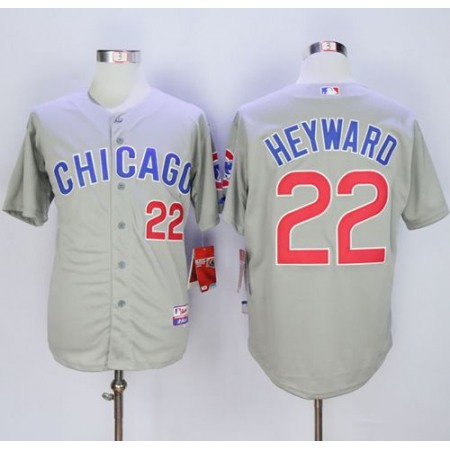 Cubs #22 Jason Heyward Grey Road Cool Base Stitched MLB Jersey
