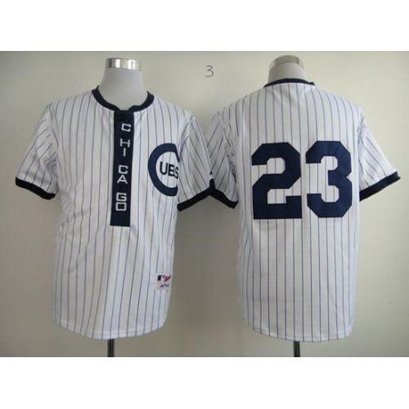 Cubs #23 Ryne Sandberg White 1909 Turn Back The Clock Stitched MLB Jersey