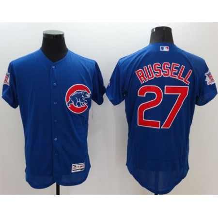 Cubs #27 Addison Russell Blue Flexbase Authentic Collection Stitched MLB Jersey