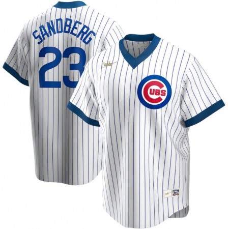 Men's Chicago Cubs #23 Ryne Sandberg 2020 New White Cool Base Stitched Jersey