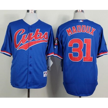 Cubs #31 Greg Maddux Blue 1994 Turn Back The Clock Stitched MLB Jersey
