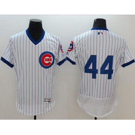 Cubs #44 Anthony Rizzo White Flexbase Authentic Collection Cooperstown Stitched MLB Jersey