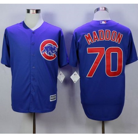 Cubs #70 Joe Maddon Blue New Cool Base Stitched MLB Jersey