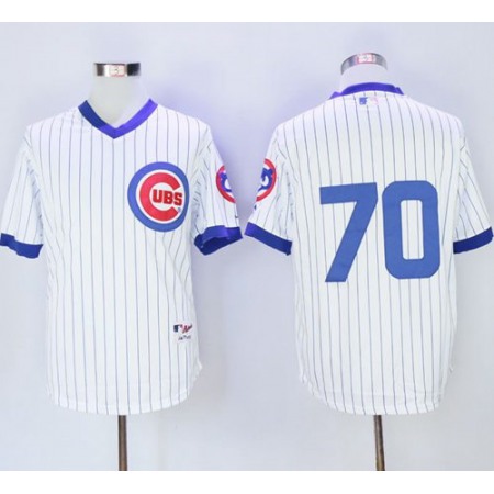 Cubs #70 Joe Maddon White 1988 Turn Back The Clock Stitched MLB Jersey