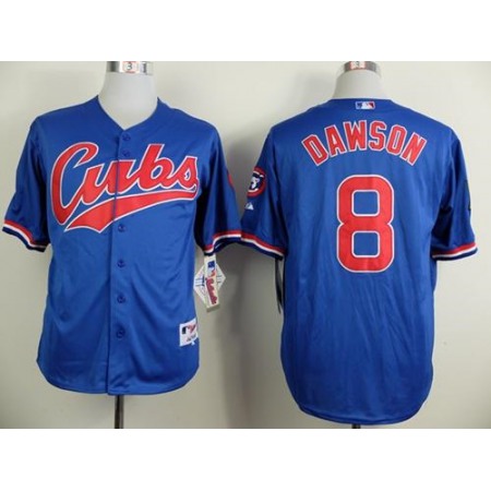 Cubs #8 Andre Dawson Blue 1994 Turn Back The Clock Stitched MLB Jersey