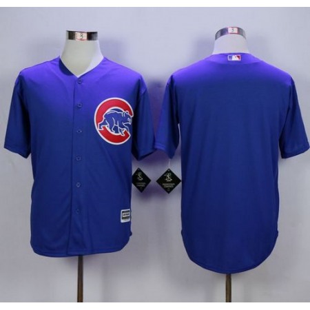 Cubs Blank Blue New Cool Base Stitched MLB Jersey