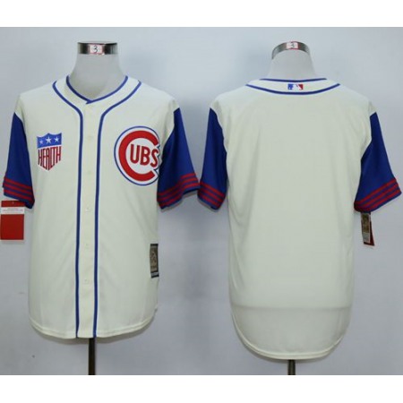 Cubs Blank Cream 1942 Turn Back The Clock Stitched MLB Jersey