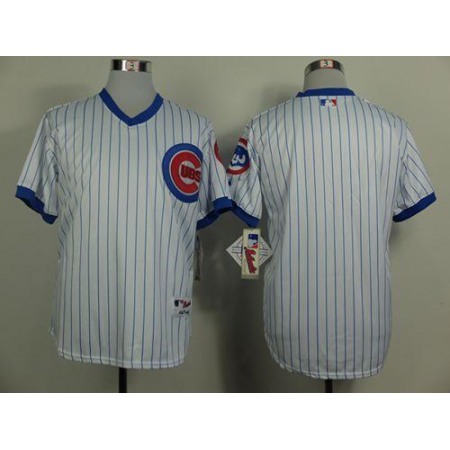 Cubs Blank White 1988 Turn Back The Clock Stitched MLB Jersey