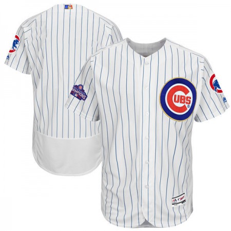 Men's Chicago Cubs Majestic White 2017 Gold Program Flex Base Team Stitched MLB Jersey