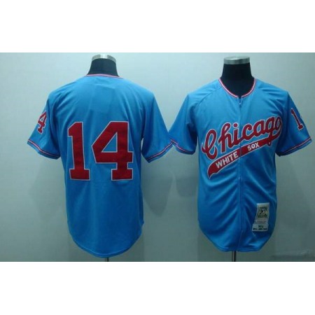 Mitchell and Ness White Sox #14 Bill Melton Stitched Blue Throwback MLB Jersey