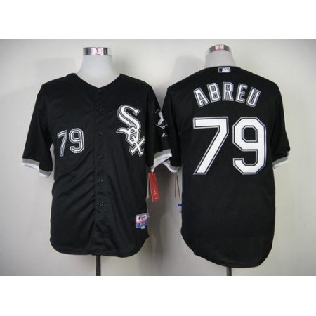 White Sox #79 Jose Abreu Black Cool Base Stitched MLB Jersey