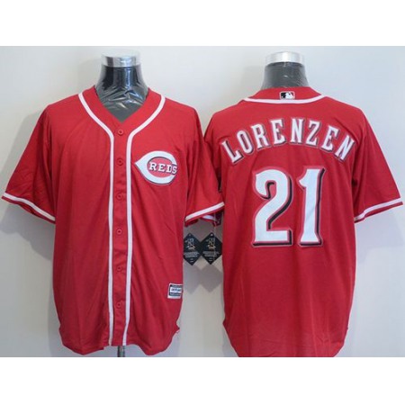 Reds #21 Michael Lorenzen Red New Cool Base Stitched MLB Jersey