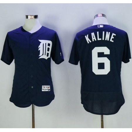 Tigers #6 Al Kaline Navy Blue Flexbase Authentic Collection Stitched MLB Jersey