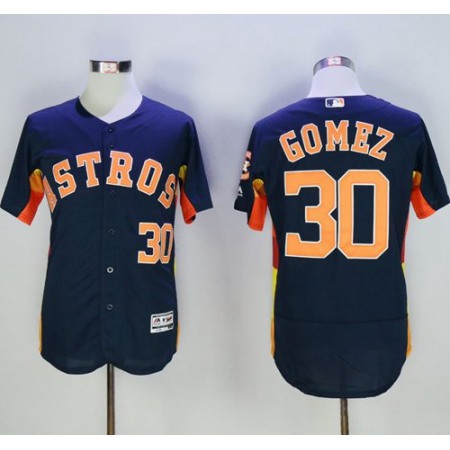 Astros #30 Carlos Gomez Navy Blue Flexbase Authentic Collection Stitched MLB Jersey