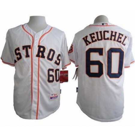 Astros #60 Dallas Keuchel White Cool Base Stitched MLB Jersey