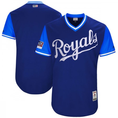 Men's Kansas City Royals Majestic Royal/Light Blue 2018 Players' Weekend Authentic Team Stitched MLB Jersey