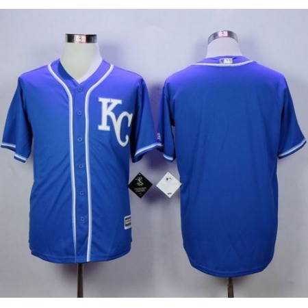 Royals Blank Blue Alternate 2 New Cool Base Stitched MLB Jersey