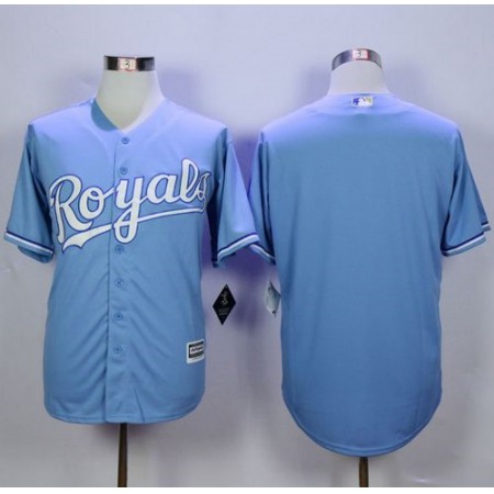 Royals Blank Light Blue Alternate 1 New Cool Base Stitched MLB Jersey